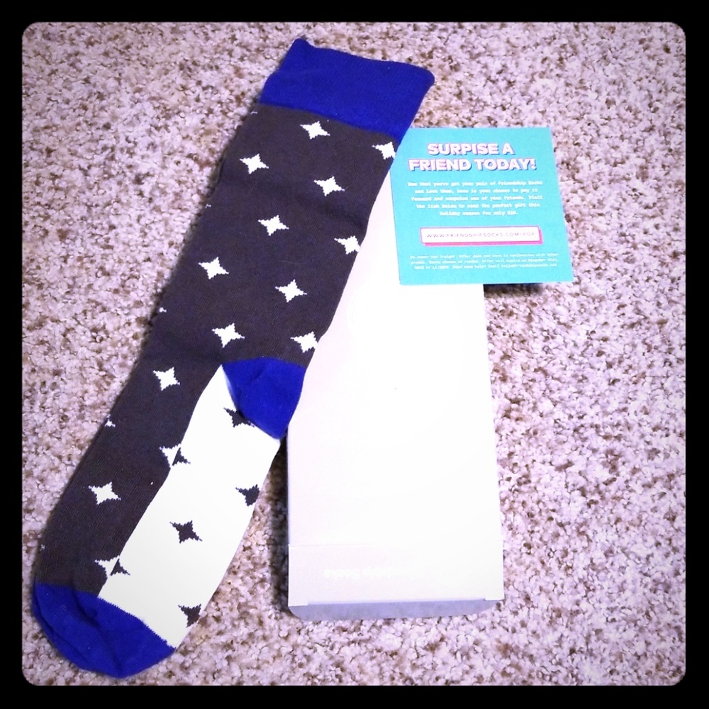 Friendship socks!  Sold out online.